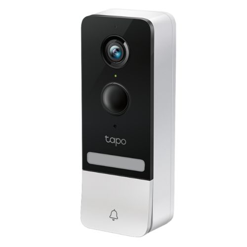 TP-LINK (TAPO D230S1) Smart Battery 2K 5MP Video Doorbell Kit w/ Hub, Night Vision, Ultra-Wide FOV, AI Detection & Notification, Anti-theft