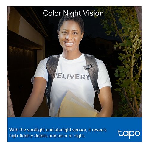 TP-LINK (TAPO D230S1) Smart Battery 2K 5MP Video Doorbell Kit w/ Hub, Night Vision, Ultra-Wide FOV, AI Detection & Notification, Anti-theft