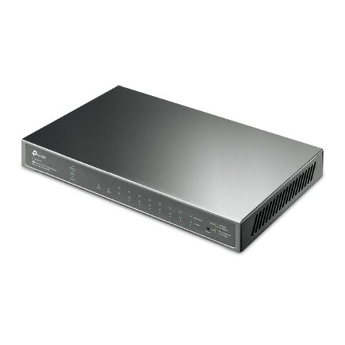 TP-LINK (SG2210P) JetStream 10-Port Gigabit Smart Switch with 8-Port PoE+, 2 SFP Ports, Desktop/Wall Mount