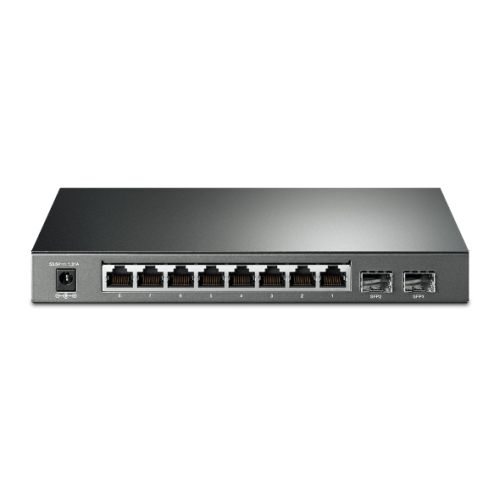 TP-LINK (SG2210P) JetStream 10-Port Gigabit Smart Switch with 8-Port PoE+, 2 SFP Ports, Desktop/Wall Mount