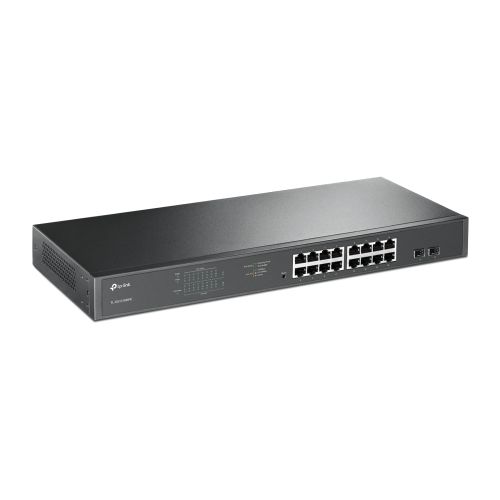 TP-LINK (TL-SG1218MPE) 16-Port Gigabit PoE+ Easy Smart Switch, 2 SFP Ports, Rackmountable