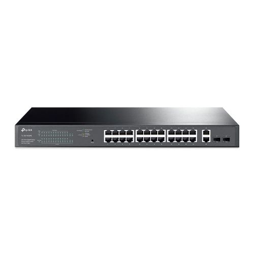 TP-LINK (TL-SG1428PE) 28-Port Gigabit PoE+ Easy Smart Switch, 24-Port PoE+, 2 SFP Ports, Rackmountable