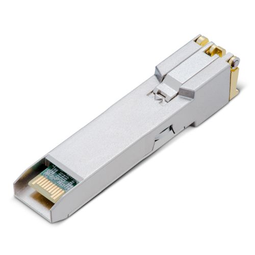 TP-LINK (SM331T) 1000BASE-T RJ45 SFP Module, Support TX Disable, 100m Reach Over Cat5e or Above, Hot-Pluggable