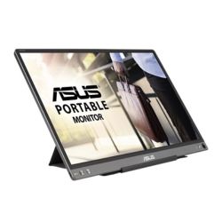 Asus 15.6" Portable IPS Monitor (ZenScreen MB16ACE), 1920 x 1080, USB-C (USB-A adapter), USB-powered, Auto-rotatable, Smart Case Stand