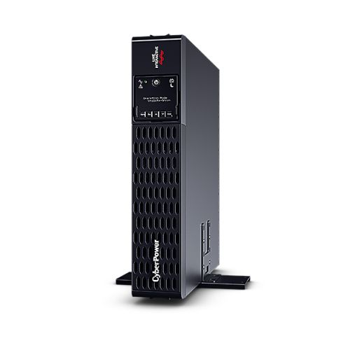 CyberPower Smart App 1000VA Line Interactive 2U Rackmountable Professional UPS, 1000W, LCD Display, 10x IEC, AVR Energy Saving, Hot-swappable Batteries