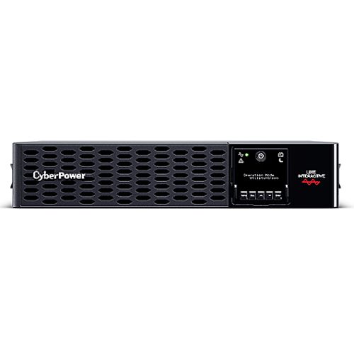 CyberPower Smart App 2200VA Line Interactive 2U Rackmountable Professional UPS, 2200W, LCD Display, 8x IEC, AVR Energy Saving, Hot-swappable Batteries