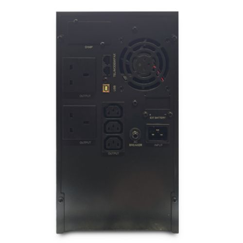 Armour 3000VA UPS, 2400W, LCD Display, 2x UK Plug, 2x RJ45, 3x IEC, USB, Brown Box