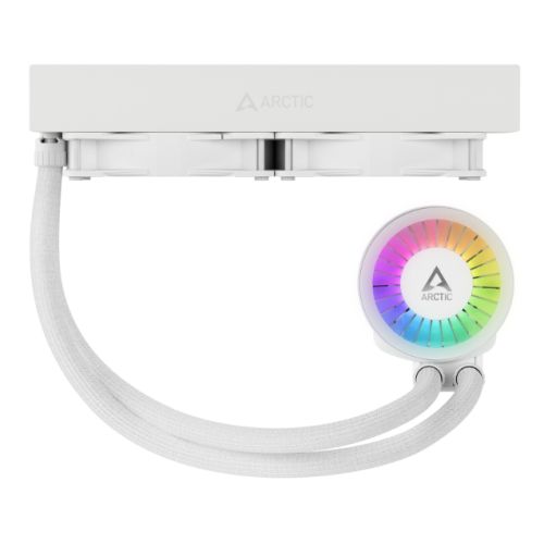 Arctic Liquid Freezer III A-RGB 240mm Liquid CPU Cooler, P12 PWM PST ARGB Fans & ARGB PWM Controlled Pump, White