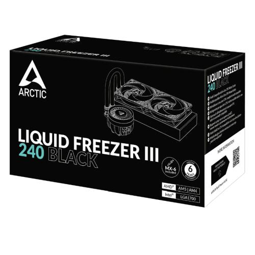 Arctic Liquid Freezer III 240mm Liquid CPU Cooler, P12 PWM PST Fans & PWM Controlled Pump