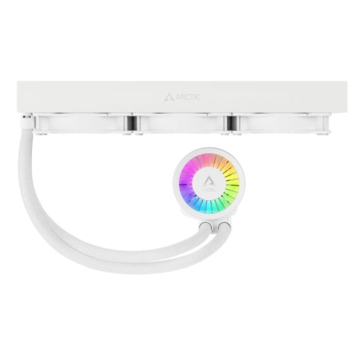 Arctic Liquid Freezer III A-RGB 360mm Liquid CPU Cooler, P12 PWM PST ARGB Fans & ARGB PWM Controlled Pump, White