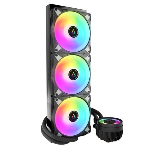 Arctic Liquid Freezer III A-RGB 420mm Liquid CPU Cooler, P14 PWM PST ARGB Fans & ARGB PWM Controlled Pump, Black