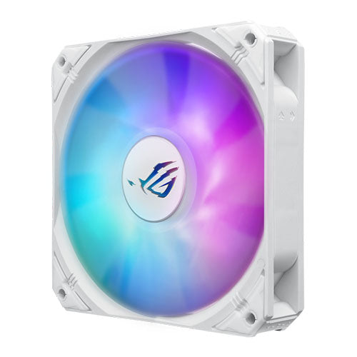 Asus ROG STRIX LC III 360 ARGB White Liquid CPU Cooler, 360mm, 7th Gen v2 Asetek Pump, ARGB Fans, Rotatable Water Block
