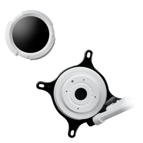 Asus ROG STRIX LC III 360 ARGB LCD Liquid CPU Cooler, 360mm, 7th Gen v2 Asetek Pump, ARGB Fans, Customisable LCD Display, Rotatable Water Block, White