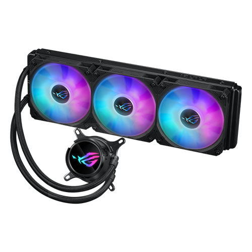 Asus ROG STRIX LC III 360 ARGB Liquid CPU Cooler, 360mm, 7th Gen v2 Asetek Pump, ARGB Fans, Rotatable Water Block