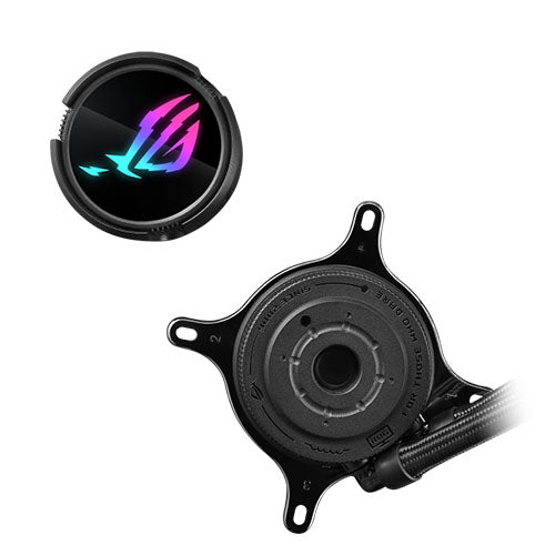Asus ROG STRIX LC III 360 ARGB Liquid CPU Cooler, 360mm, 7th Gen v2 Asetek Pump, ARGB Fans, Rotatable Water Block
