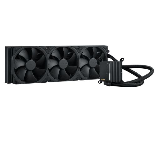 Asus ProArt LC 420 Liquid CPU Cooler, 3 Phase Motor, 3x Noctua NF-A14 Fans, illuminated Status Meter