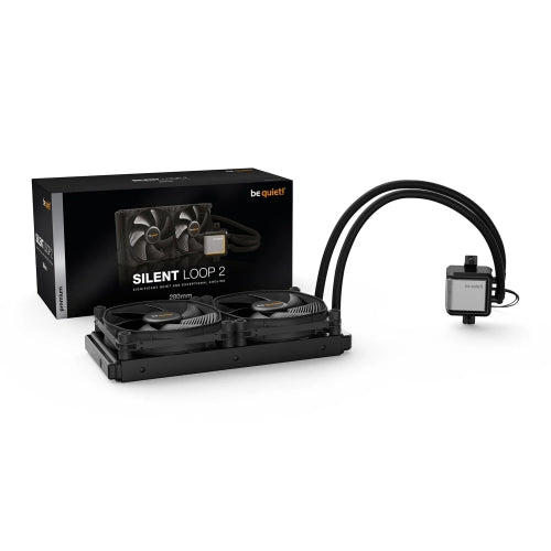 Be Quiet! Silent Loop 2 280mm ARGB Liquid CPU Cooler, Dampened & Adjustable Pump, 2 x 14cm Silent Wings 3 PWM Fans