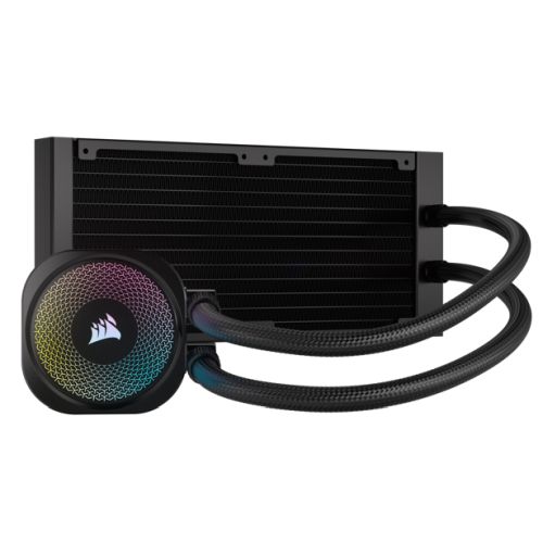 Corsair iCUE LINK TITAN 240 RX RGB Liquid CPU Cooler, RX120 RGB Magnetic Dome Fans, 20 LED Pump Head, iCUE LINK Hub Included, Black