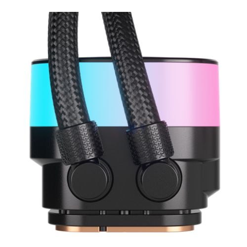 Corsair iCUE LINK TITAN 240 RX RGB Liquid CPU Cooler, RX120 RGB Magnetic Dome Fans, 20 LED Pump Head, iCUE LINK Hub Included, Black