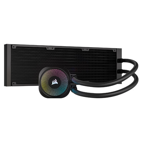 Corsair iCUE LINK TITAN 360 RX RGB Liquid CPU Cooler, RX120 RGB Magnetic Dome Fans, 20 LED Pump Head, iCUE LINK Hub Included, Black