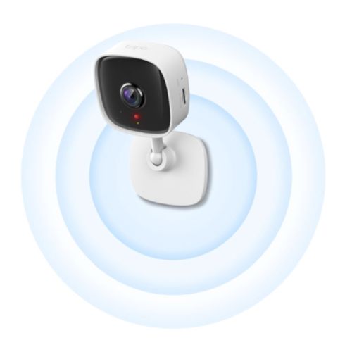 TP-LINK (TAPO C100) Home Security Wi-Fi Camera, 1080p, Night Vision, Motion Detection, Alarms, 2-way Audio, SD Card Slot