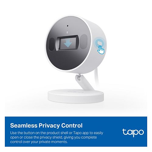 TP-LINK (TAPO C125) Indoor 2K AI Home Security Wi-Fi Camera, AI Detection, Privacy Shutter, Dual-IR System, Customisable Alarm