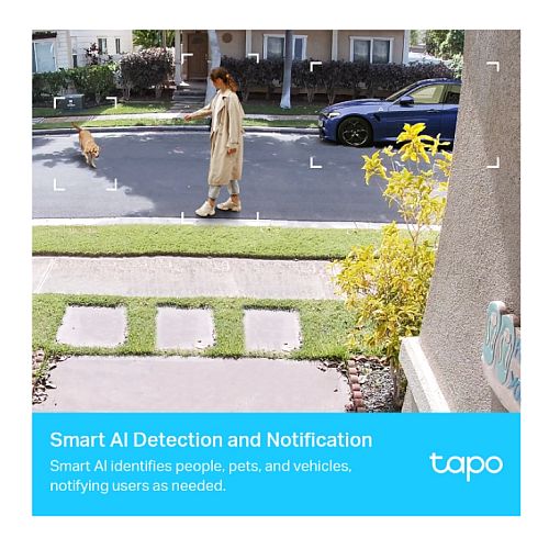 TP-LINK (TAPO C420S2) Smart Wire-Free 2K QHD Outdoor Security 2-Camera System, 180-Day Battery, Colour Night Vision, AI Detection, Alarms, 2-Way Audio, Tapo H200 Hub Included