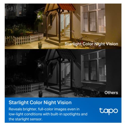 TP-LINK (TAPO C460) Smart Battery-Powered 4K Outdoor Security Camera, 10000mAh Battery, Colour Night Vision, AI Detection, Alarms, 2-Way Audio, No Hub Required
