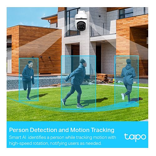 TP-LINK (TAPO C500) Outdoor Pan/Tilt Security Wi-Fi Camera, 360°, Smart AI Detection, Motion Tracking, Customisable Alarm, 2-Way Audio