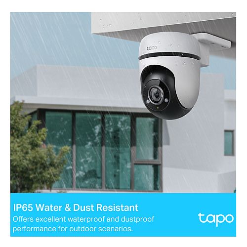 TP-LINK (TAPO C500) Outdoor Pan/Tilt Security Wi-Fi Camera, 360°, Smart AI Detection, Motion Tracking, Customisable Alarm, 2-Way Audio
