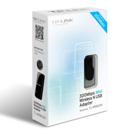 TP-LINK (TL-WN823N) 300Mbps Mini Wireless N USB Adapter, SoftAP Mode