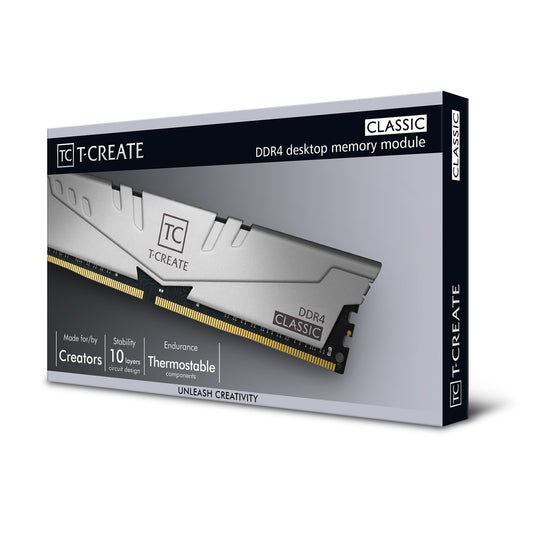 Team T-Create Classic 32GB Aluminium Heatsink (2 x 16GB) DDR4 2666MHz DIMM System Memory