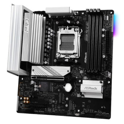 Asrock B850M PRO RS WIFI, AMD B850, AM5, Micro ATX, 4 DDR5, HDMI, DP, Wi-Fi 6E, 2.5G LAN, RGB, 3x M.2