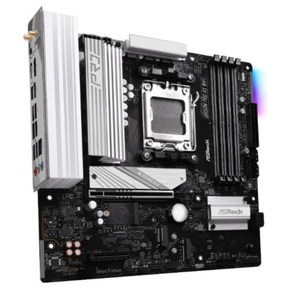Asrock B850M PRO RS WIFI, AMD B850, AM5, Micro ATX, 4 DDR5, HDMI, DP, Wi-Fi 6E, 2.5G LAN, RGB, 3x M.2