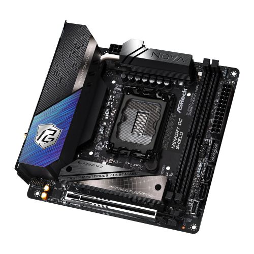 Asrock Z890I NOVA WIFI, Intel Z890, 1851, Mini ITX, 2 DDR5, HDMI, 2 TB4, Wi-Fi 7, 5G LAN, RGB, 3x M.2