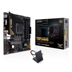 Asus TUF GAMING A520M-PLUS WIFI, AMD A520, AM4, Micro ATX, 4 DDR4, VGA, HDMI, DP, AC Wi-Fi, 1x M.2