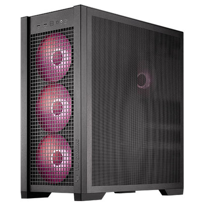 Asus TUF Gaming GT302 ARGB Case w/ Glass Window, E-ATX, 4x ARGB Fans, Interchangeable Side Panel, USB-C, Asus BTF Compatible, Black