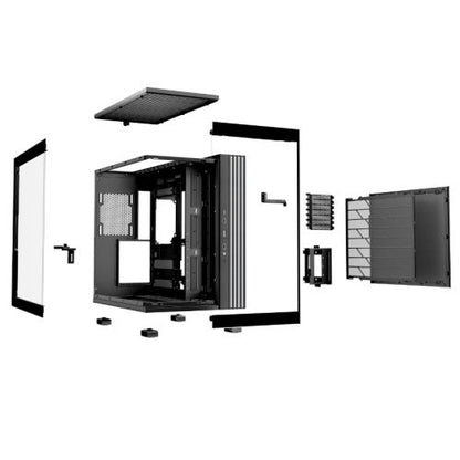 Be Quiet! Light Base 600 DX ARGB Gaming Case w/ Glass Front & Side, ATX, Invertible, 1.33M ARGB Strip & Controller, USB-C, Asus BTF Compatible, Black