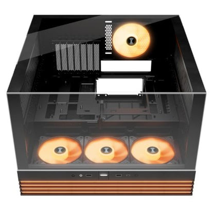 Be Quiet! Light Base 600 LX ARGB Gaming Case w/ Glass Front & Side, ATX, Invertible, 4x ARGB Fans, 1.33M ARGB Strip & Controller, USB-C, Asus BTF Compatible, Black