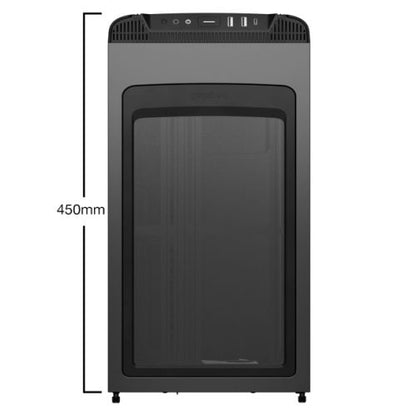 Be Quiet! Pure Base 501 LX Gaming Case w/ Glass Side, ATX, Compact Design, 4x ARGB Fans, ARGB Controller & Hub, High Airflow, USB-C, Black