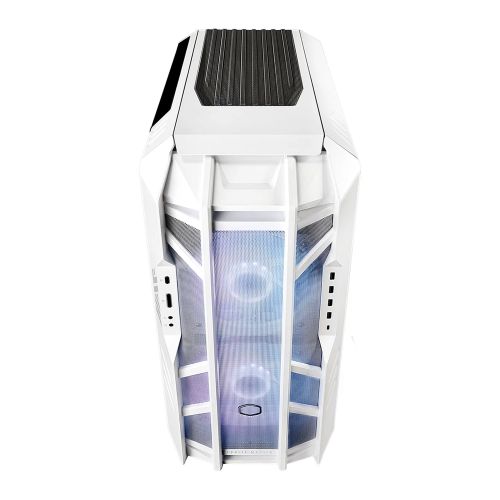 Cooler Master HAF 700 Gaming Case w/ Glass Side, E-ATX, Multi Chamber, 5x ARGB Fans, ARGB Fan Hub, USB-C, White