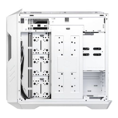 Cooler Master HAF 700 Gaming Case w/ Glass Side, E-ATX, Multi Chamber, 5x ARGB Fans, ARGB Fan Hub, USB-C, White