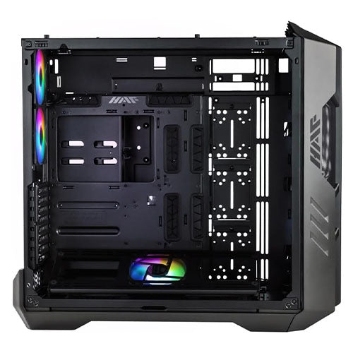 Cooler Master HAF 700 Gaming Case w/ Glass Side, E-ATX, Multi Chamber, 5x ARGB Fans, ARGB Fan Hub, USB-C, Black