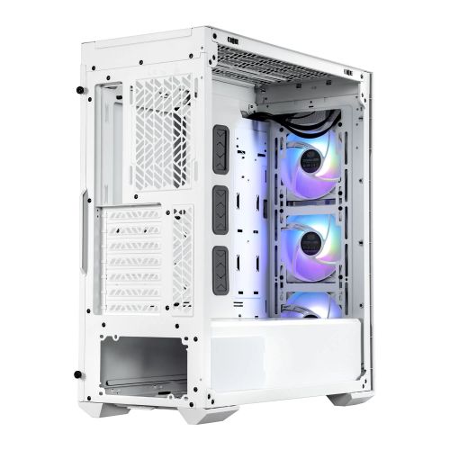 Cooler Master MasterBox TD500 Mesh V2 Gaming Case w/ Glass Side, E-ATX, 3x ARGB Fans, ARGB Fan Hub, FineMesh Front, USB-C, White