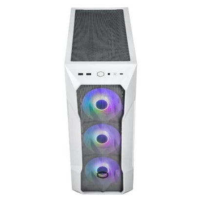 Cooler Master MasterBox TD500 Mesh V2 Gaming Case w/ Glass Side, E-ATX, 3x ARGB Fans, ARGB Fan Hub, FineMesh Front, USB-C, White