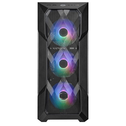 Cooler Master MasterBox TD500 Mesh V2 Gaming Case w/ Glass Side, E-ATX, 3x ARGB Fans, ARGB Fan Hub, FineMesh Front, USB-C, Black