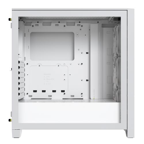 Corsair iCUE 4000D RGB Airflow Gaming Case w/ Glass Window, E-ATX, 3x AF120 RGB Fans, High-Airflow Front, USB-C, RGB Controller, White