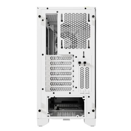Corsair iCUE 4000D RGB Airflow Gaming Case w/ Glass Window, E-ATX, 3x AF120 RGB Fans, High-Airflow Front, USB-C, RGB Controller, White