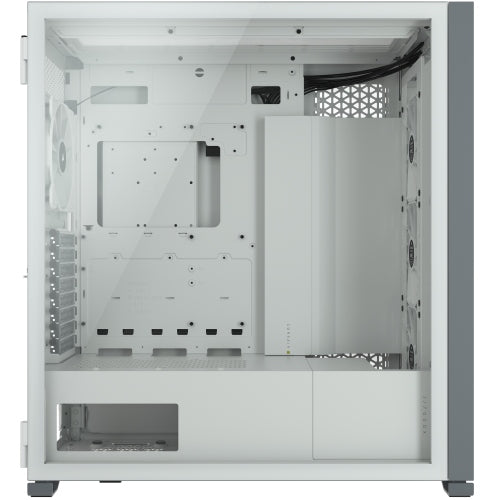Corsair iCUE 7000X RGB Gaming Case w/ 3x Tempered Glass Panels, E-ATX, 3 x SP140 RGB Elite Fans, iCUE Commander CORE XT included, USB-C, White