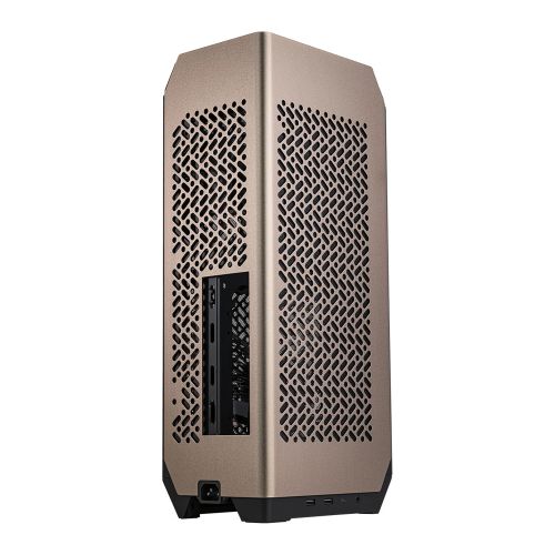 Cooler Master NCORE 100 MAX Gaming Case, Mini ITX, Extendable Width, 120mm AIO Cooler & 850W PSU Included, 4-Slot GPU Support, USB-C, Bronze Edition